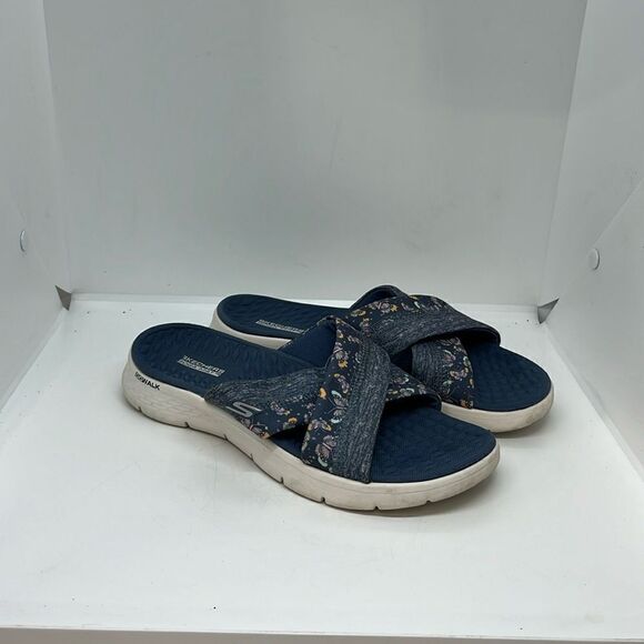SKECHERS GO WALK FLEX BUTTERFLY SANDALS WOMENS FTL-08-256 - Picture 1 of 9
